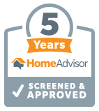 HomeAdvisor 5 Years Screened & Approved Award