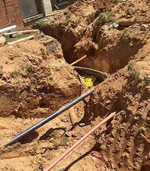 Expert excavation without any pipe damage.